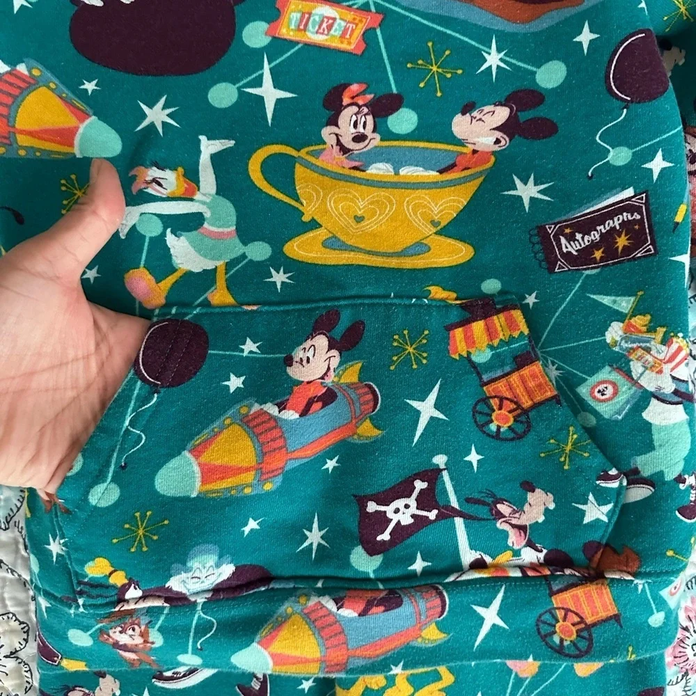 Disney Kids Teal Mickey & Friends Hooded Set